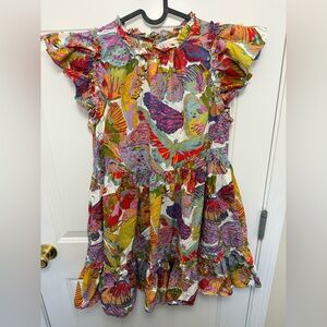 Women’s Caroline Constas Papillon Multicolor Dress Size Medium Butterfly Summer